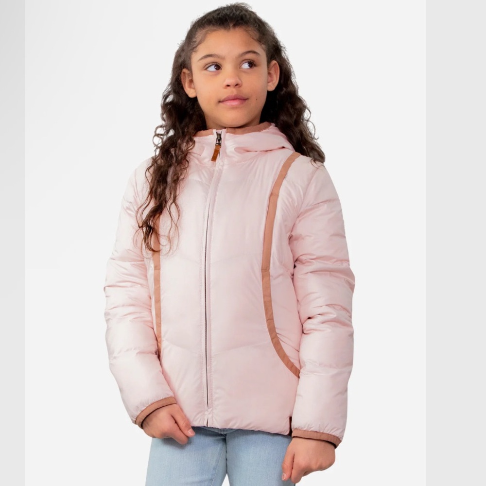 Obermeyer Heritage Light Pink Puffer Jacket for Teen Girls Size L (14-16) NWT